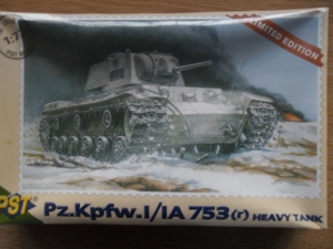 PST 1/72 72036 GERMAN Pz.Kpfw.I/IA 753 r  HEAVY TANK
